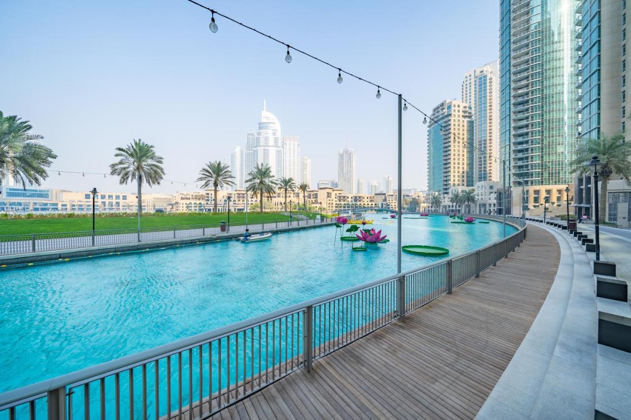 Stylish Apartment With Partial Burj Khalifa View Dubai Ngoại thất bức ảnh